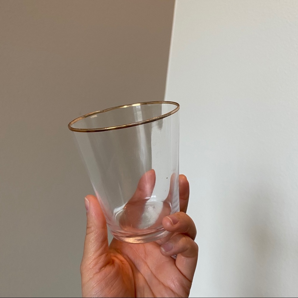 Gold-rimmed glasses vintage style